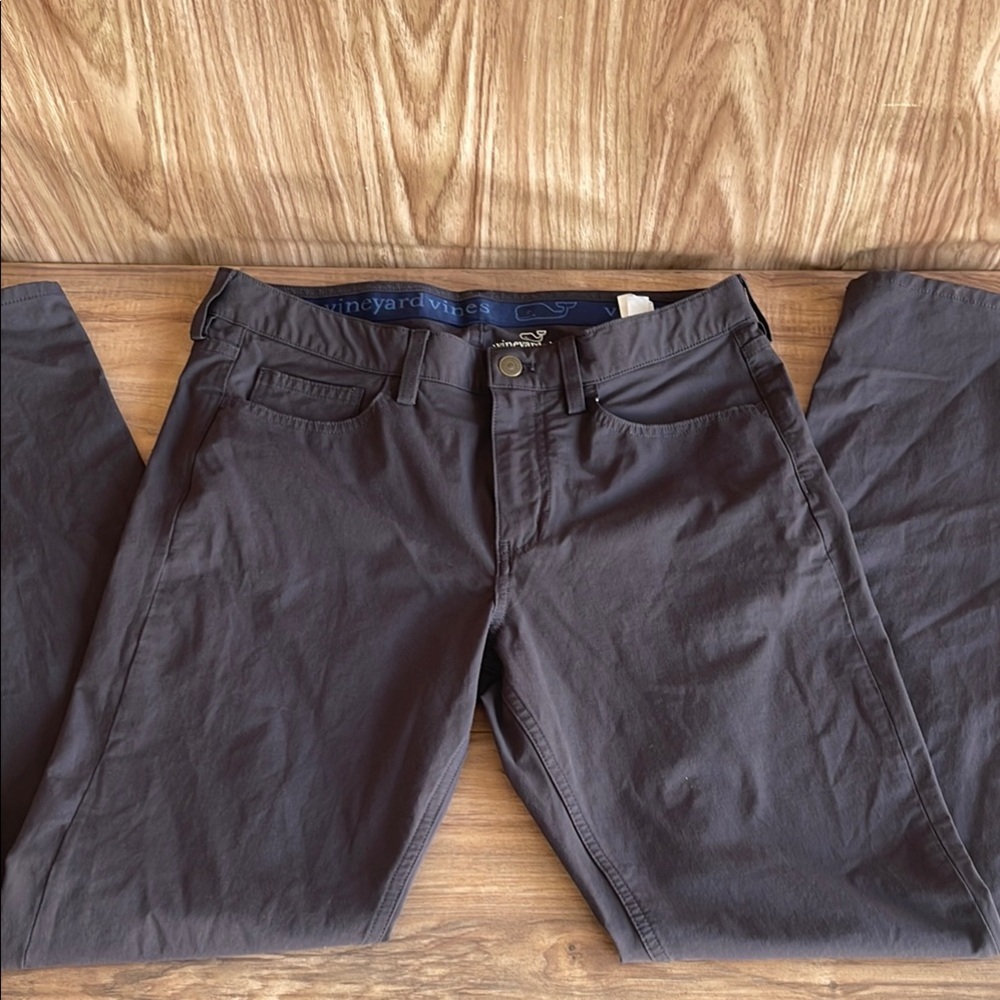 Pre-owned Vineyard Vines Performance OTG Men’s 32X32 Key Largo Gray Pants